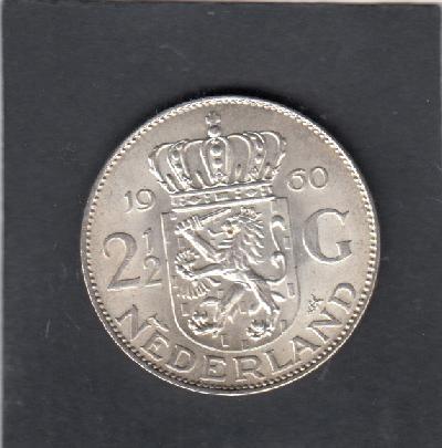 Beschrijving: 2 1/2 Gulden JULIANA 